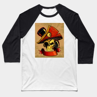 Pirate Chief Cannoneer Baseball T-Shirt